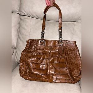 Coach Ashley Carryall Exotic F17661 Leather